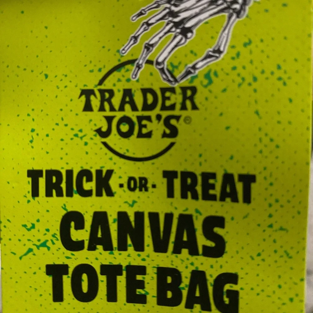 Trader Joe's Trick or Treat Canvas Tote Bag